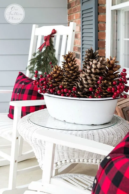 Pinecones and Berry Bowls