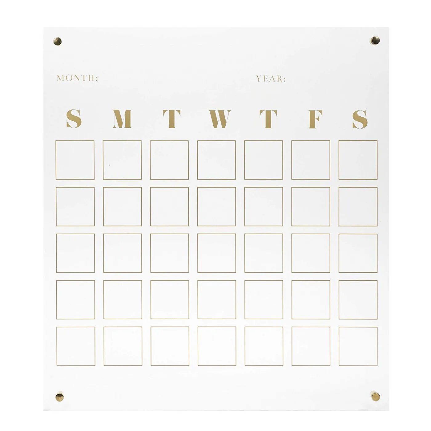 Acrylic Calendar