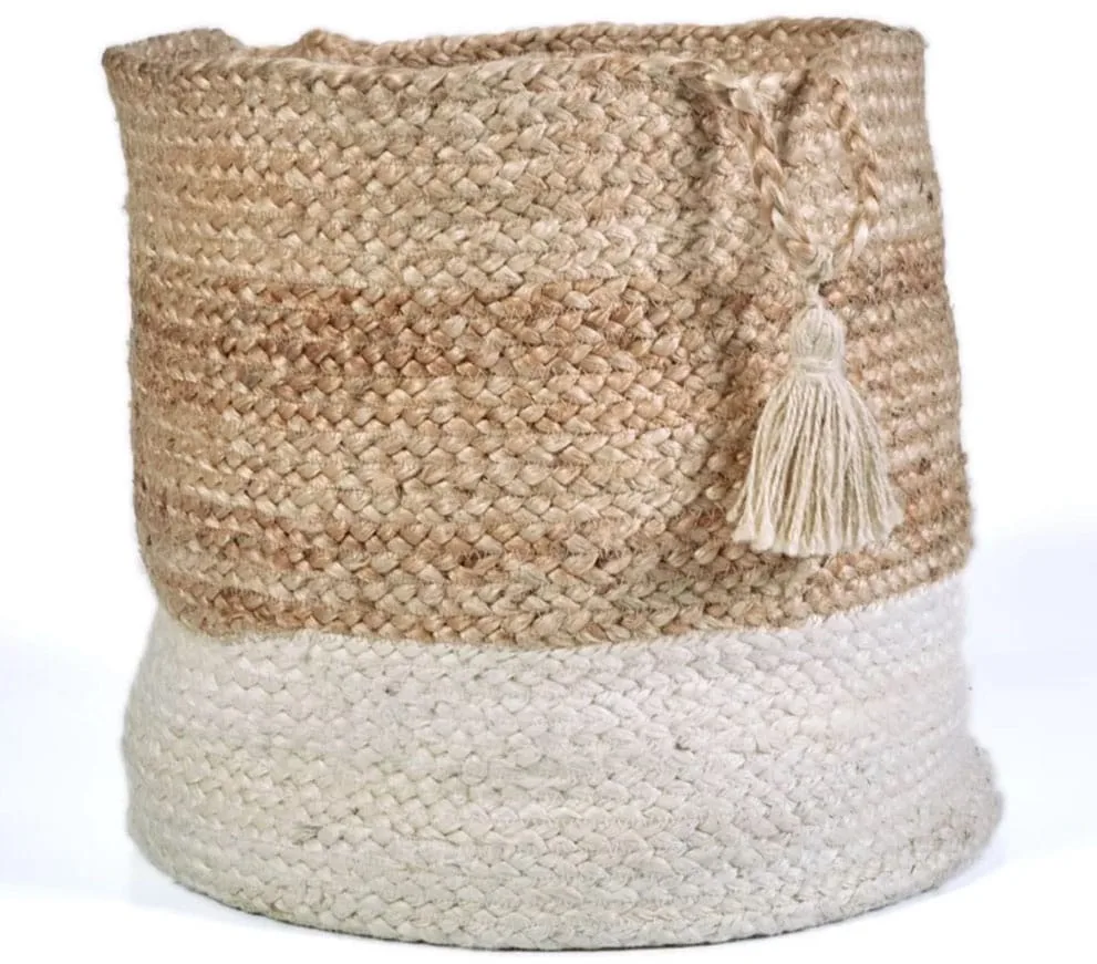 Hand-Crafted Natural Jute Basket