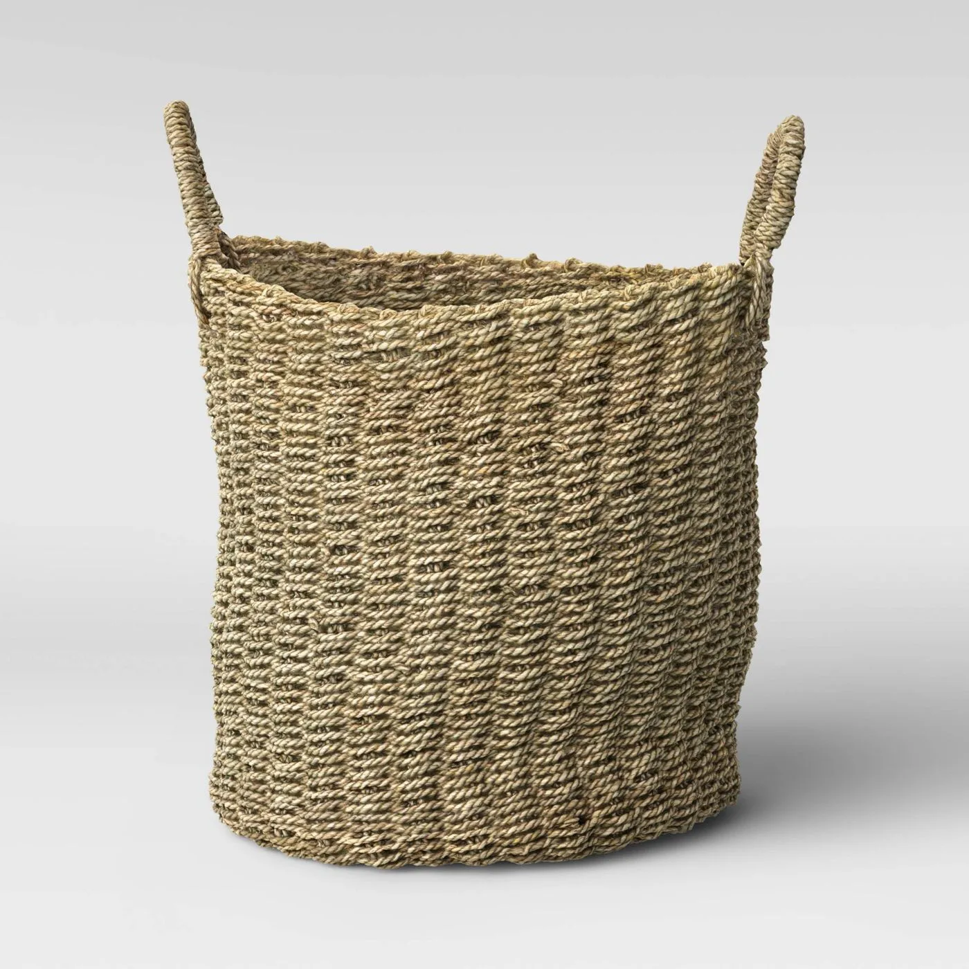 Round Mendong Basket with Handle