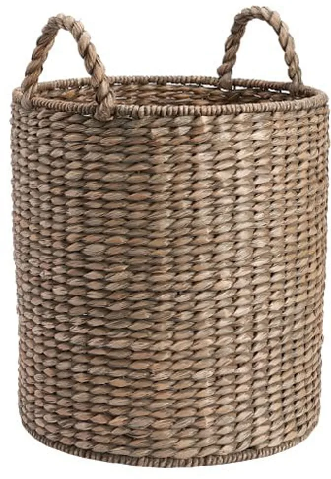 CHARLESTON BASKET TOTE, GRAY