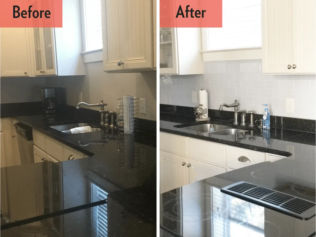 ACP Peel and Stick Tiles Before and After