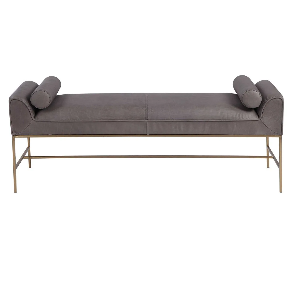 SLATE LEATHER BENCH