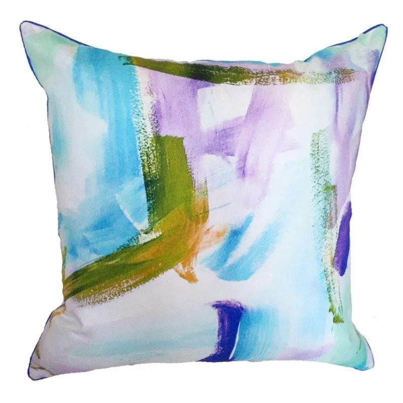 Outdoor Pillow Cotton Candy Blue