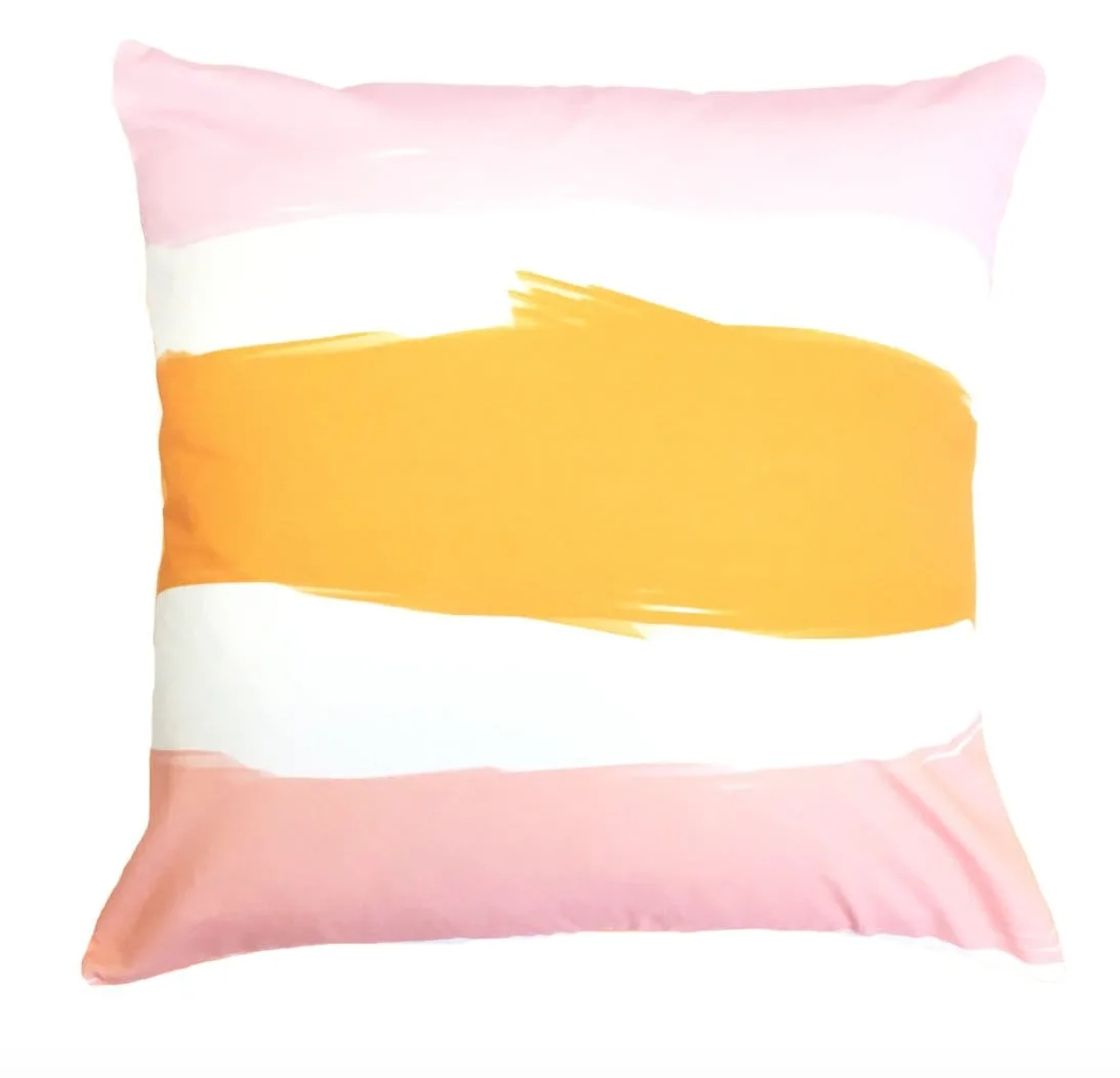 Outdoor Pillow Las Rayas (Coral)