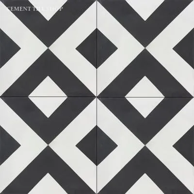 Berlin Black and White Tile