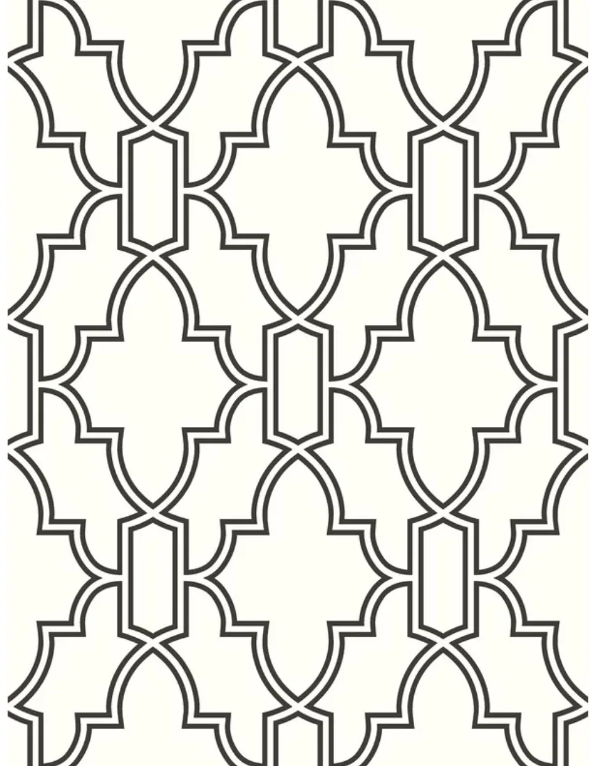 Baptiste Tile Trellis Peel and Stick Wallpaper Roll