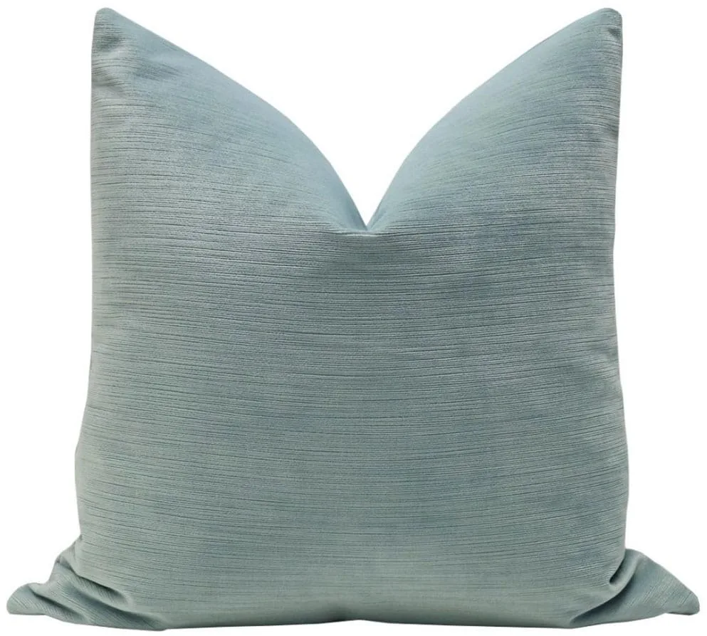 Strie Velvet // Cerluean Blue Pillow 