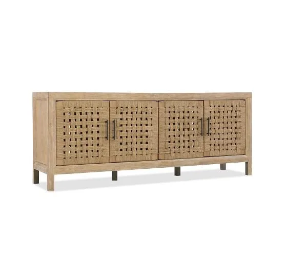 CARVER WOVEN DOOR MEDIA CONSOLE, ROPE
