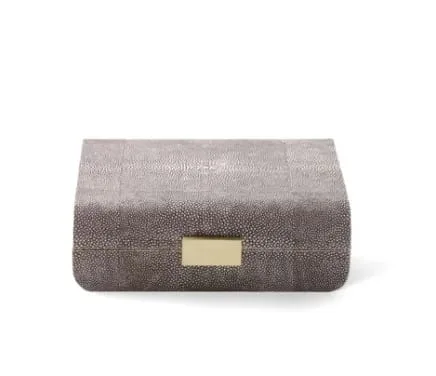 Modern Shagreen Small Jewelry Box
