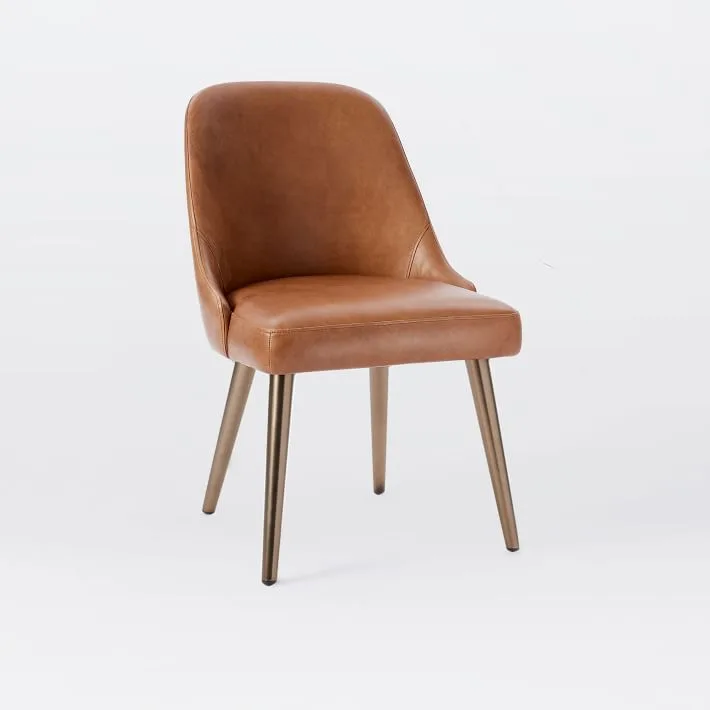 Mid-Century Leather Dining Chair
