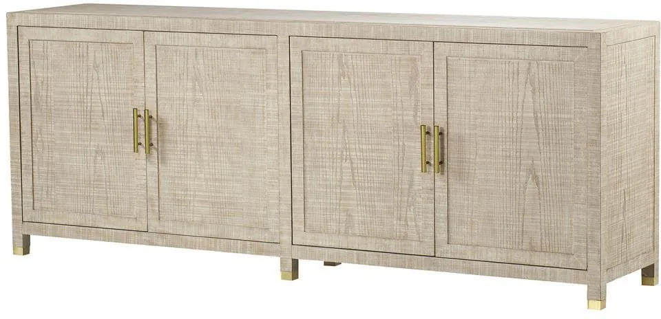 Maison 55 Raffles Modern Classic Wood 4 Door Buffet Sideboard