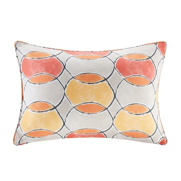 Gaviota Printed Circles 3M Scotchgard Outdoor Oblong Pillow