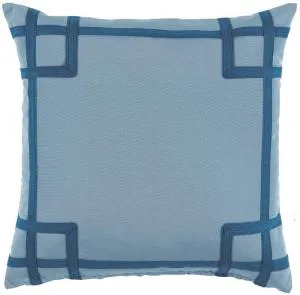 Rio Tidal with Teal Tape Outdoor Pillow