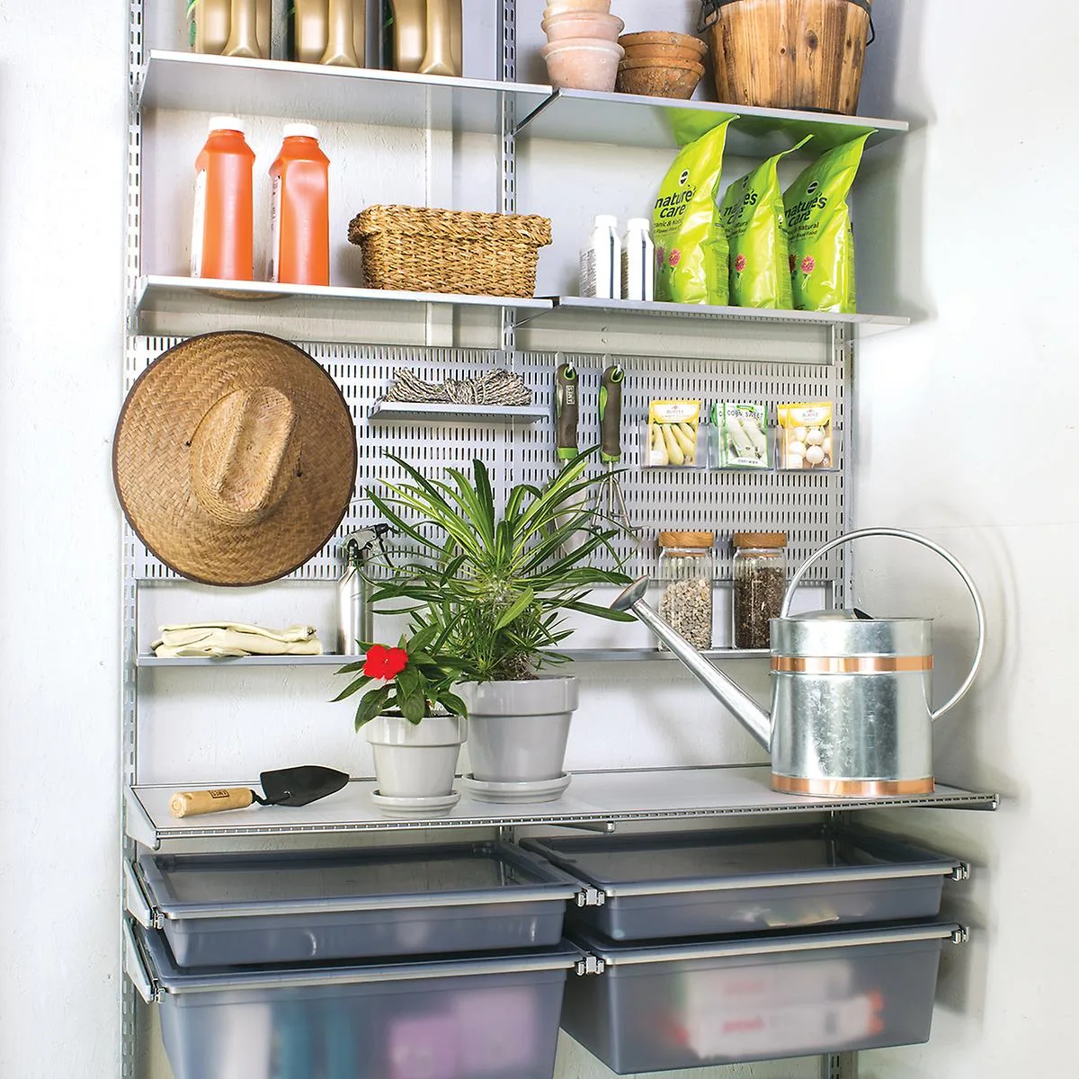 Elfa Custom Shelving and drawers