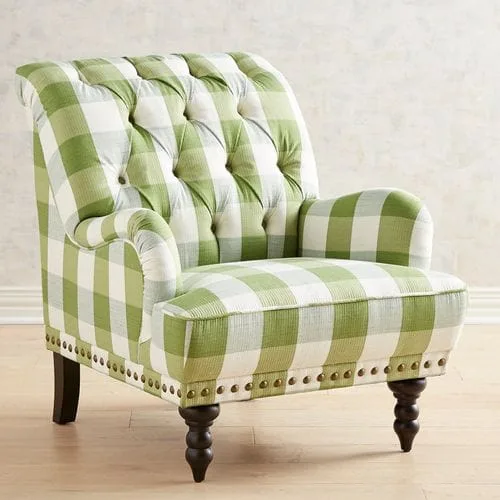 Green Plaid Chair