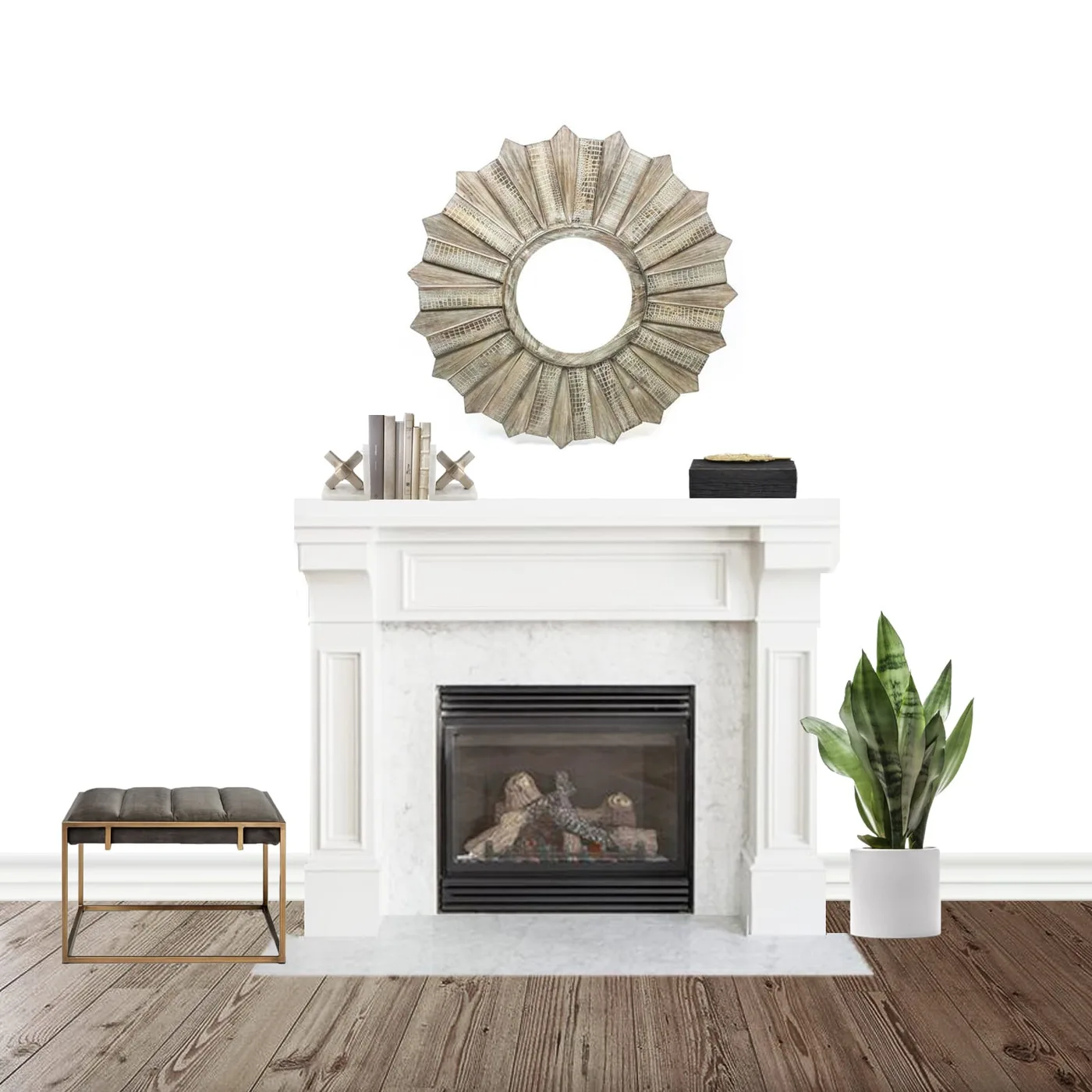 Fireplace Interior Design - Neutral & Sophisticated
