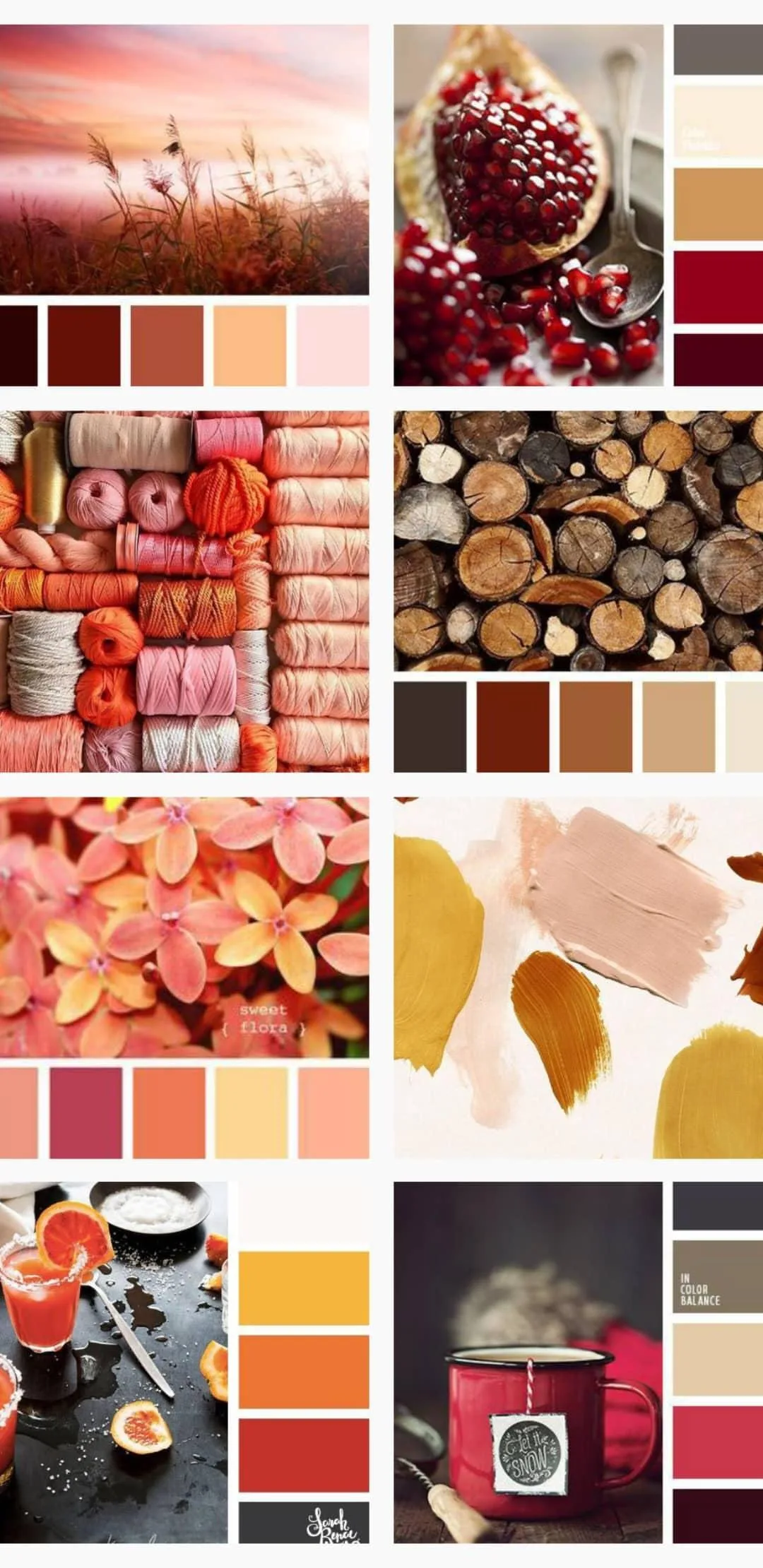 Warm interior design colors
