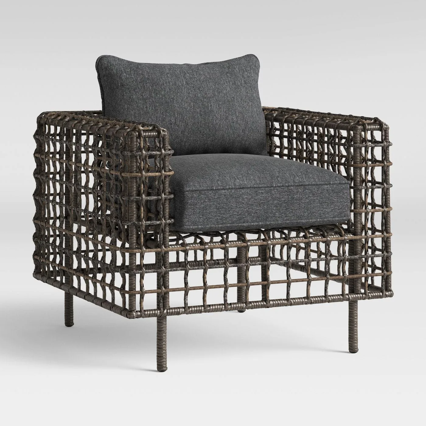Wicker Club Outdoor patio chair