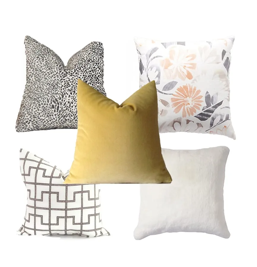 Living room pillows