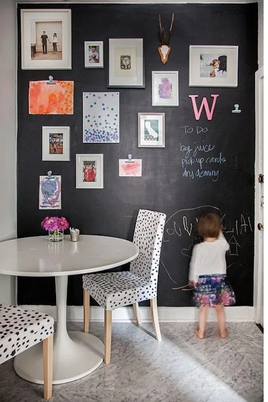 How to hang kids art