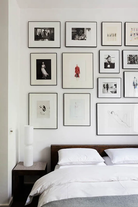 How to Decorate Above A Bed - Gallery Wall