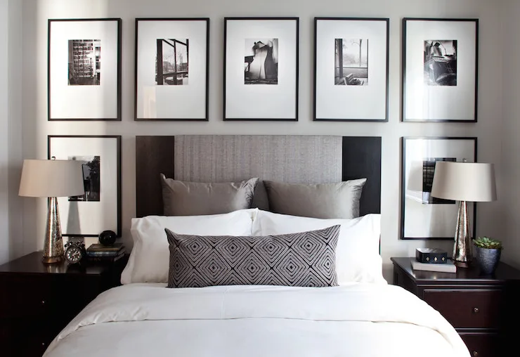 How to Decorate Above A Bed - Gallery Wall