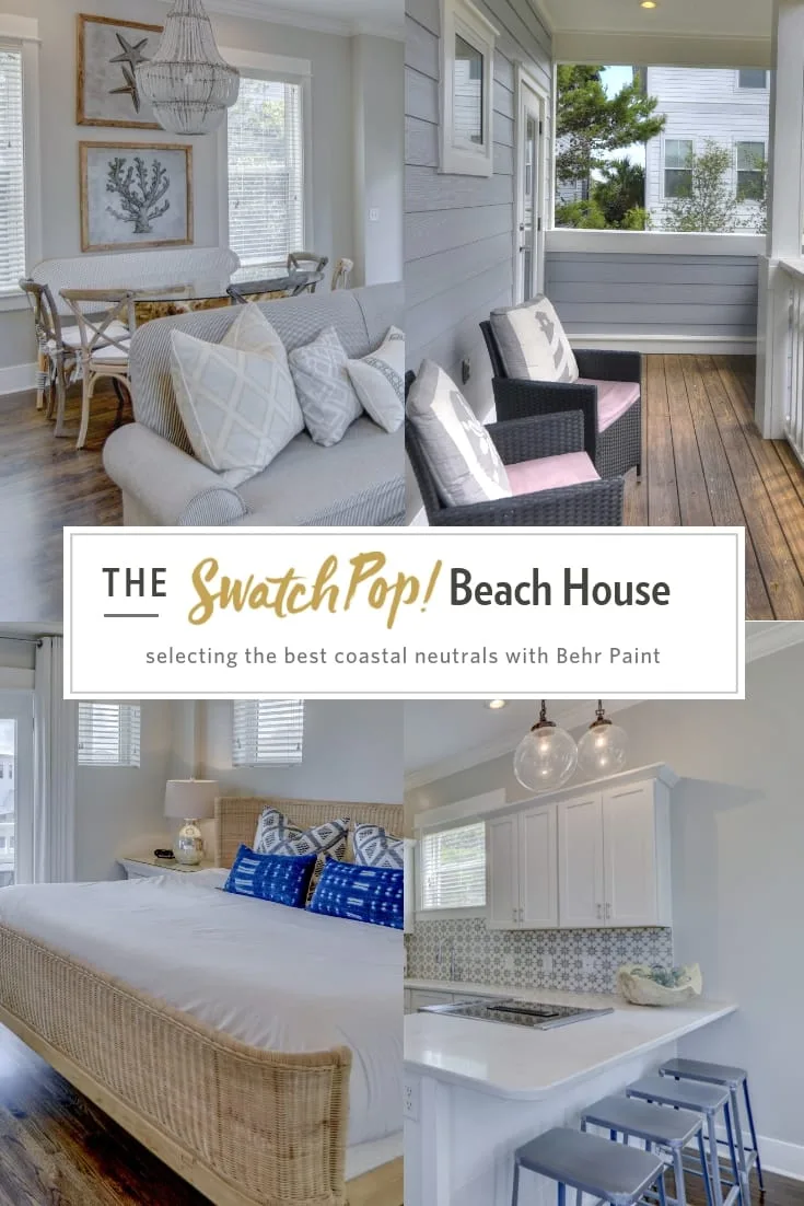 SwatchPop! Beach House coastal neutrals with Behr Paint