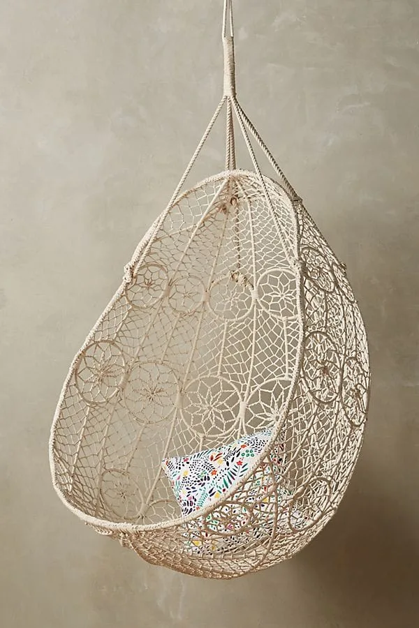 Kids room hanging chair