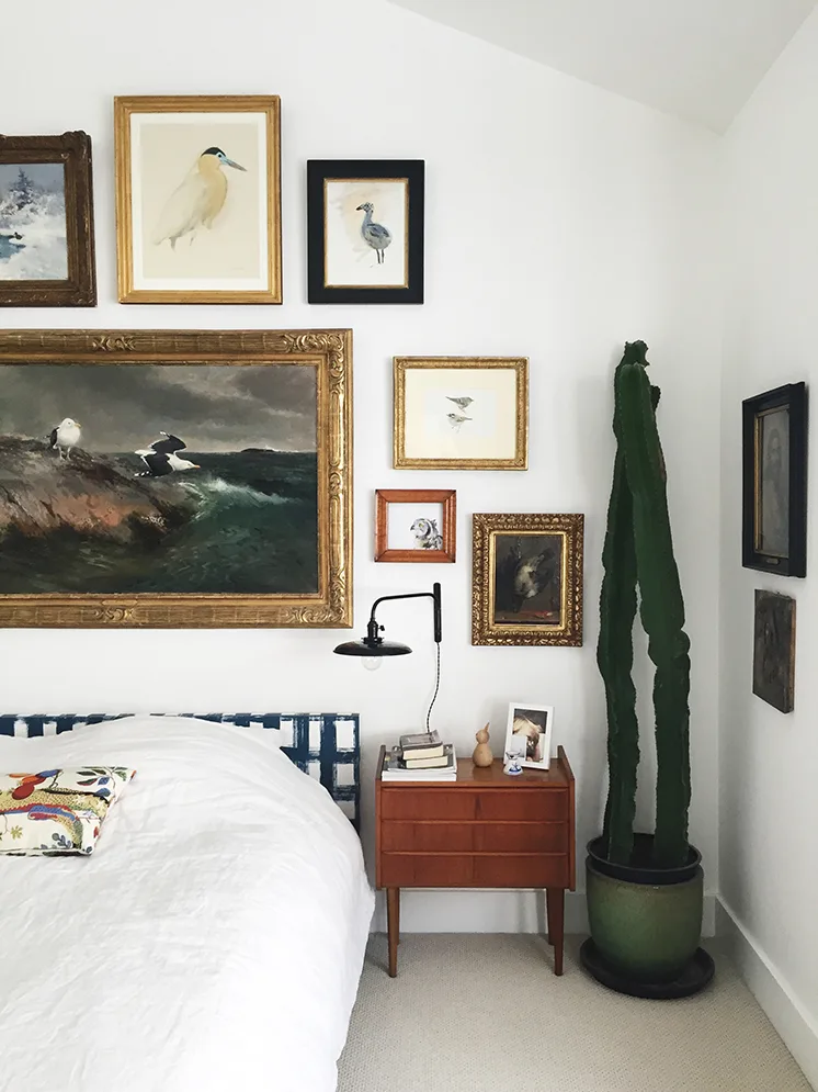 How to Decorate Above A Bed - Gallery Wall