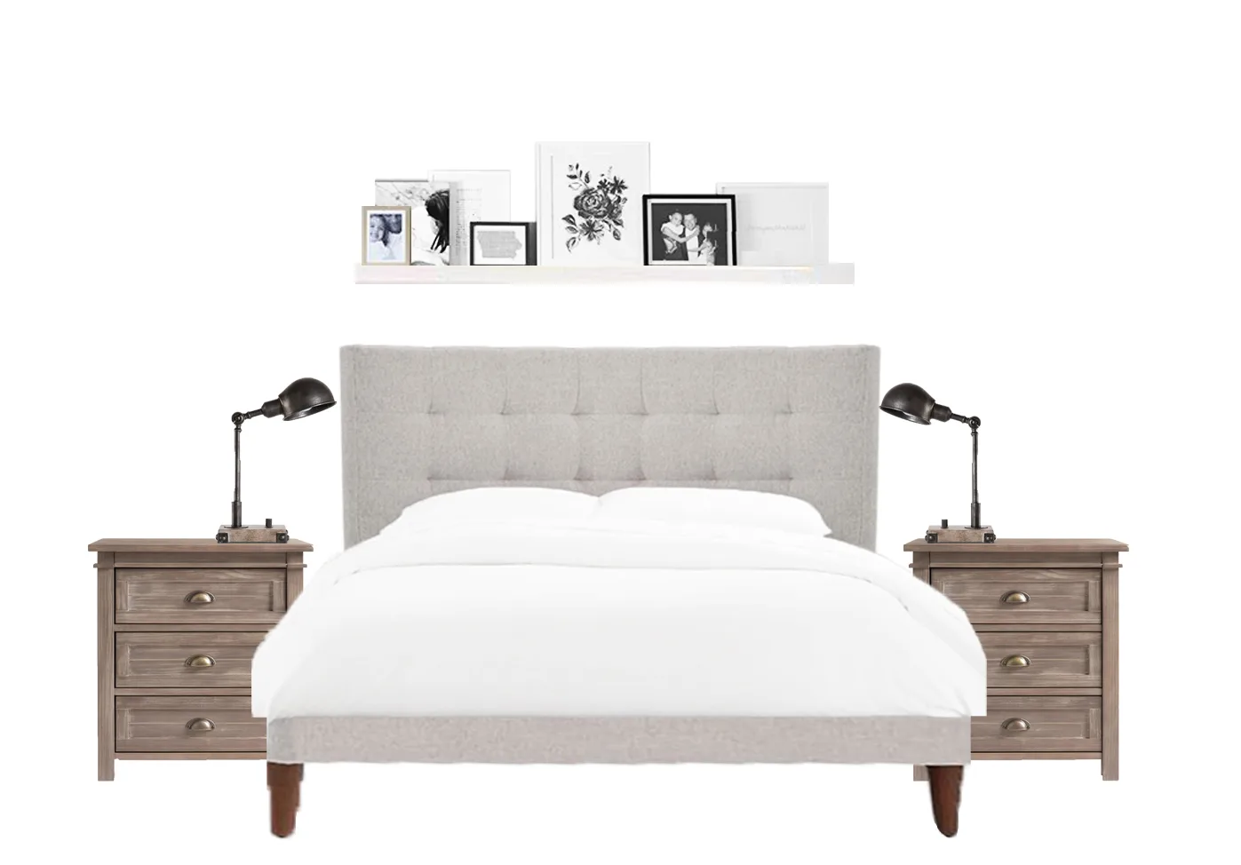How to Decorate Above A Bed - Use a Shelf