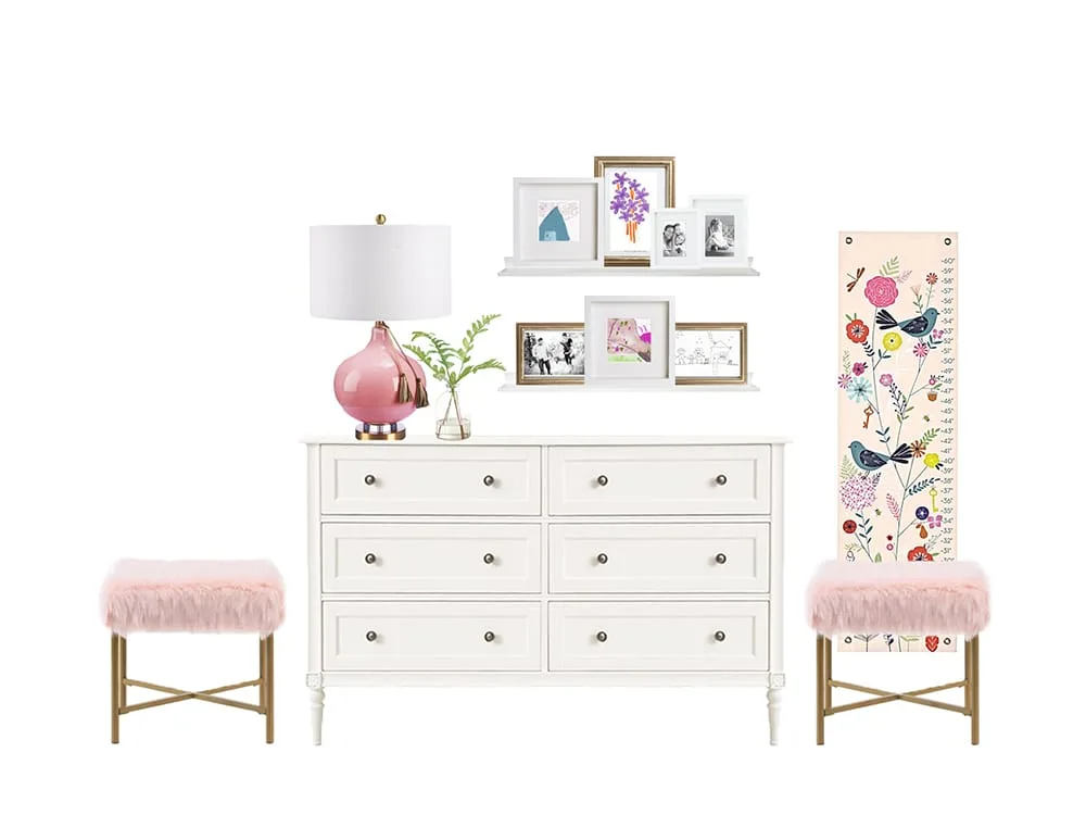 Fancy and Feminie Dresser Interior Design