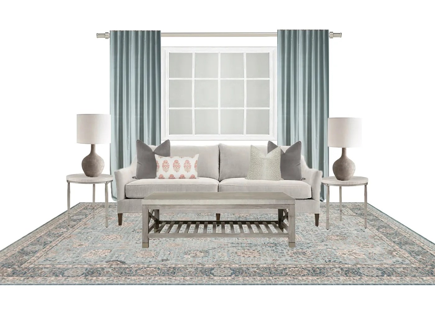 Interior Design Calm and Sophisticated Sofa