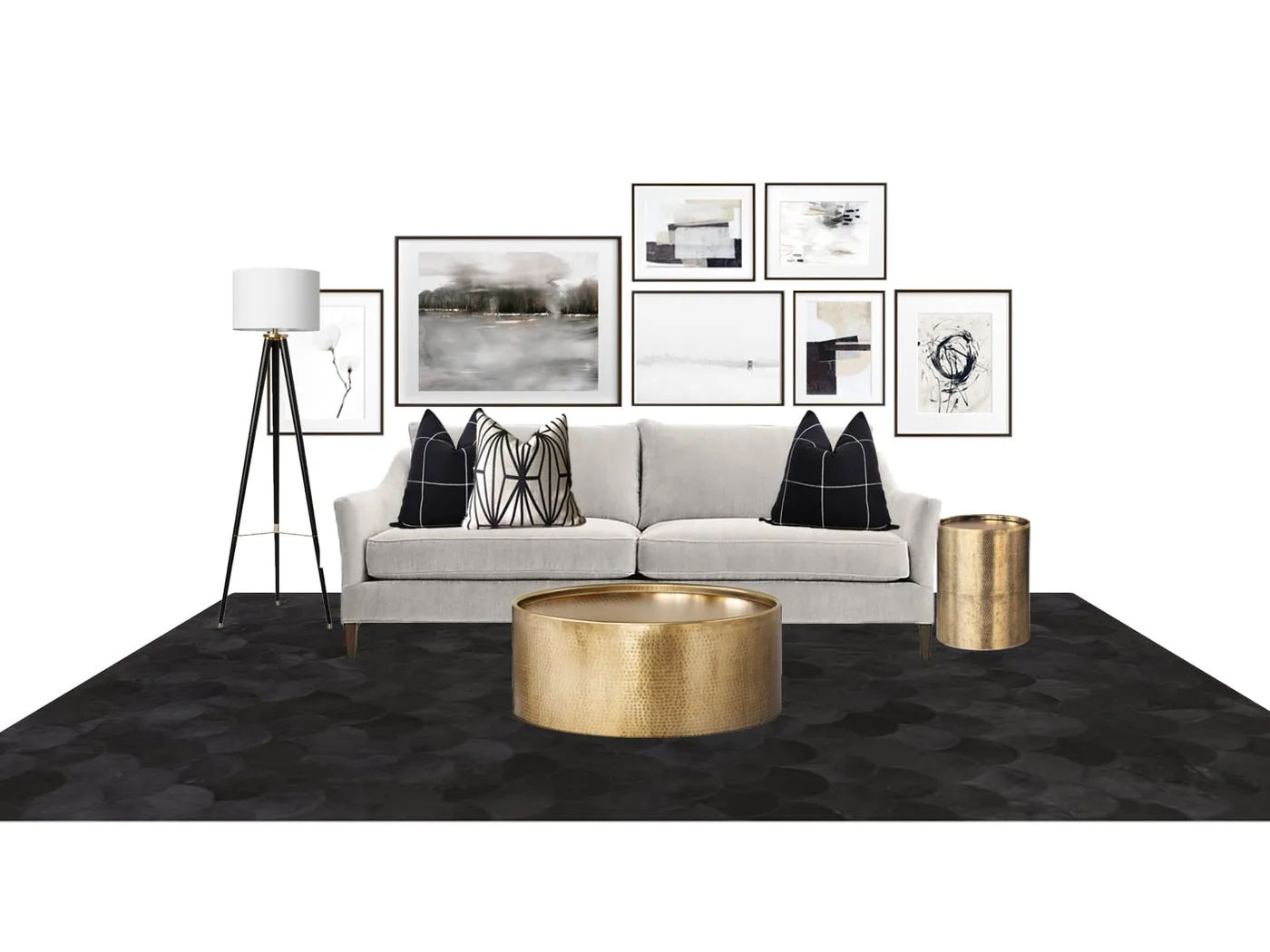 Interior Design Dramatic and Modern Sofa