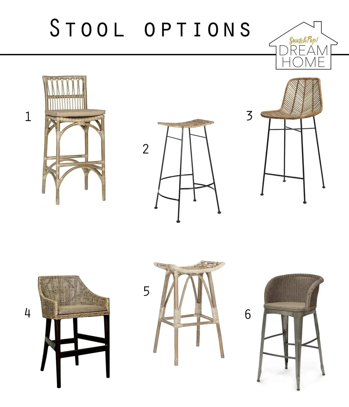 Dream Home Kitchen Stool Options