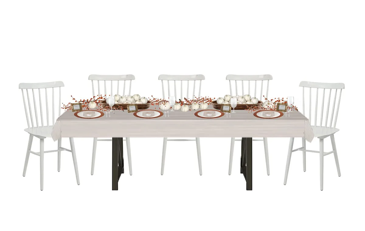 Country Casual Thanksgiving Table
