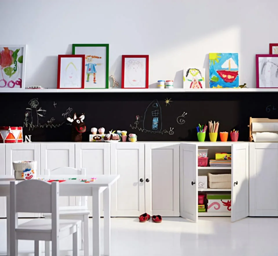 How to hang kids art