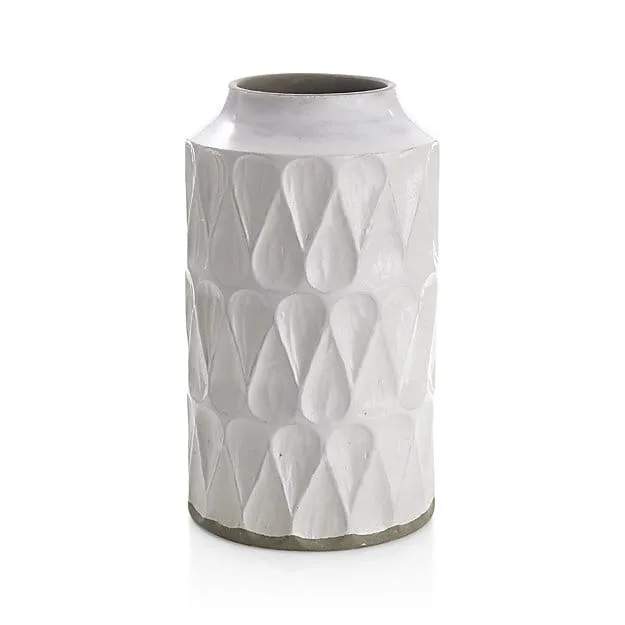 White ceramic vase