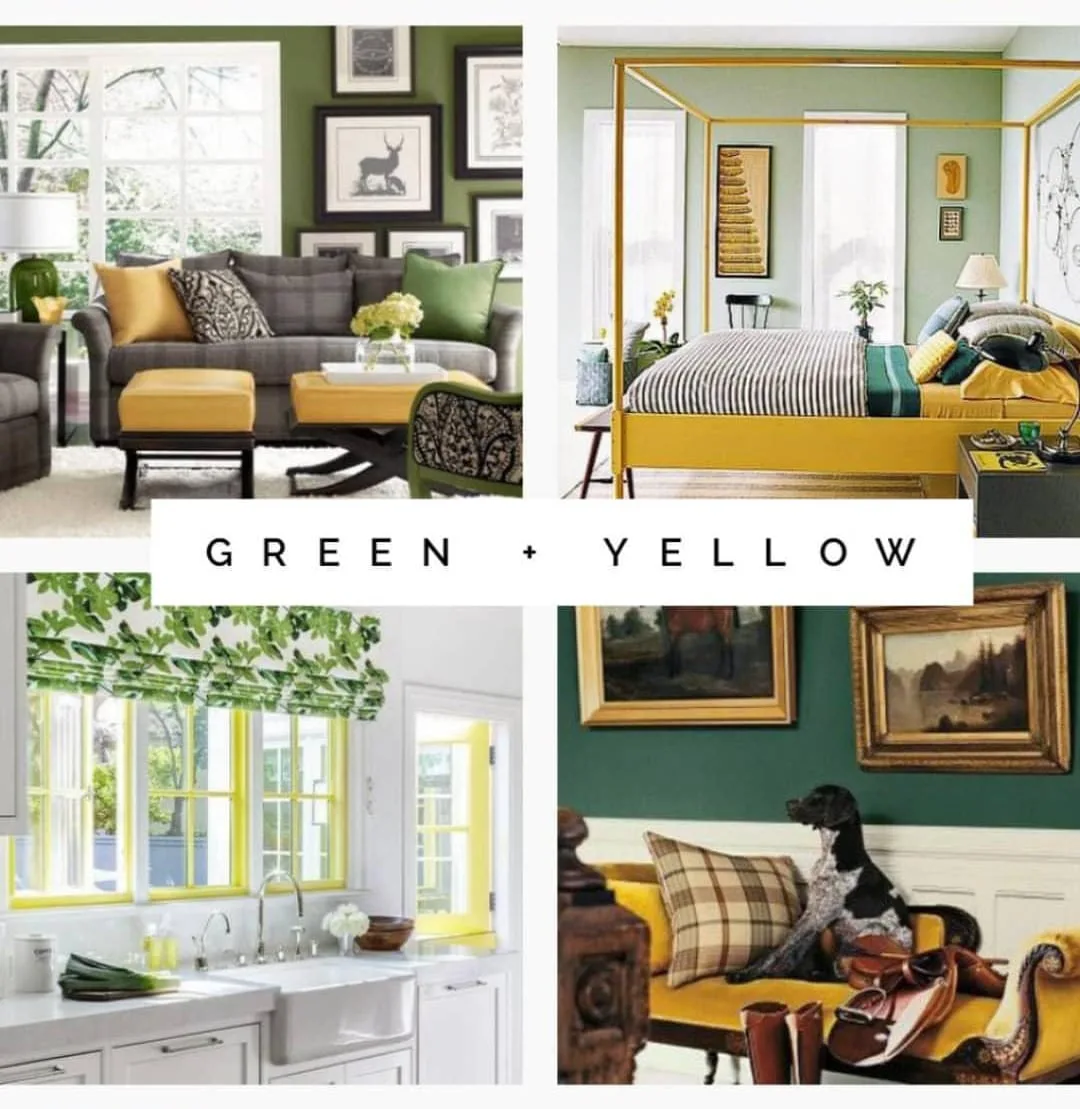 Green and yellow interior design examples