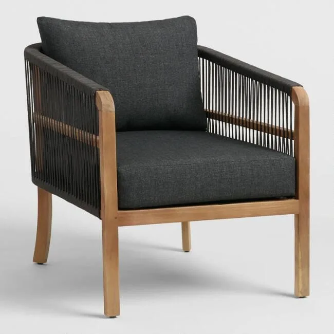 Black Nautical Outdoor patio chair