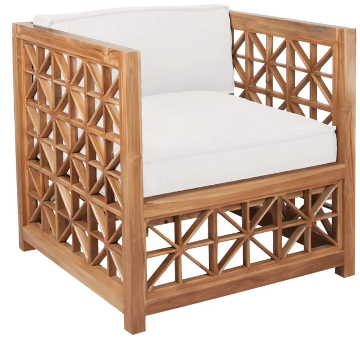 Statement Lattice Outdoor patio chair
