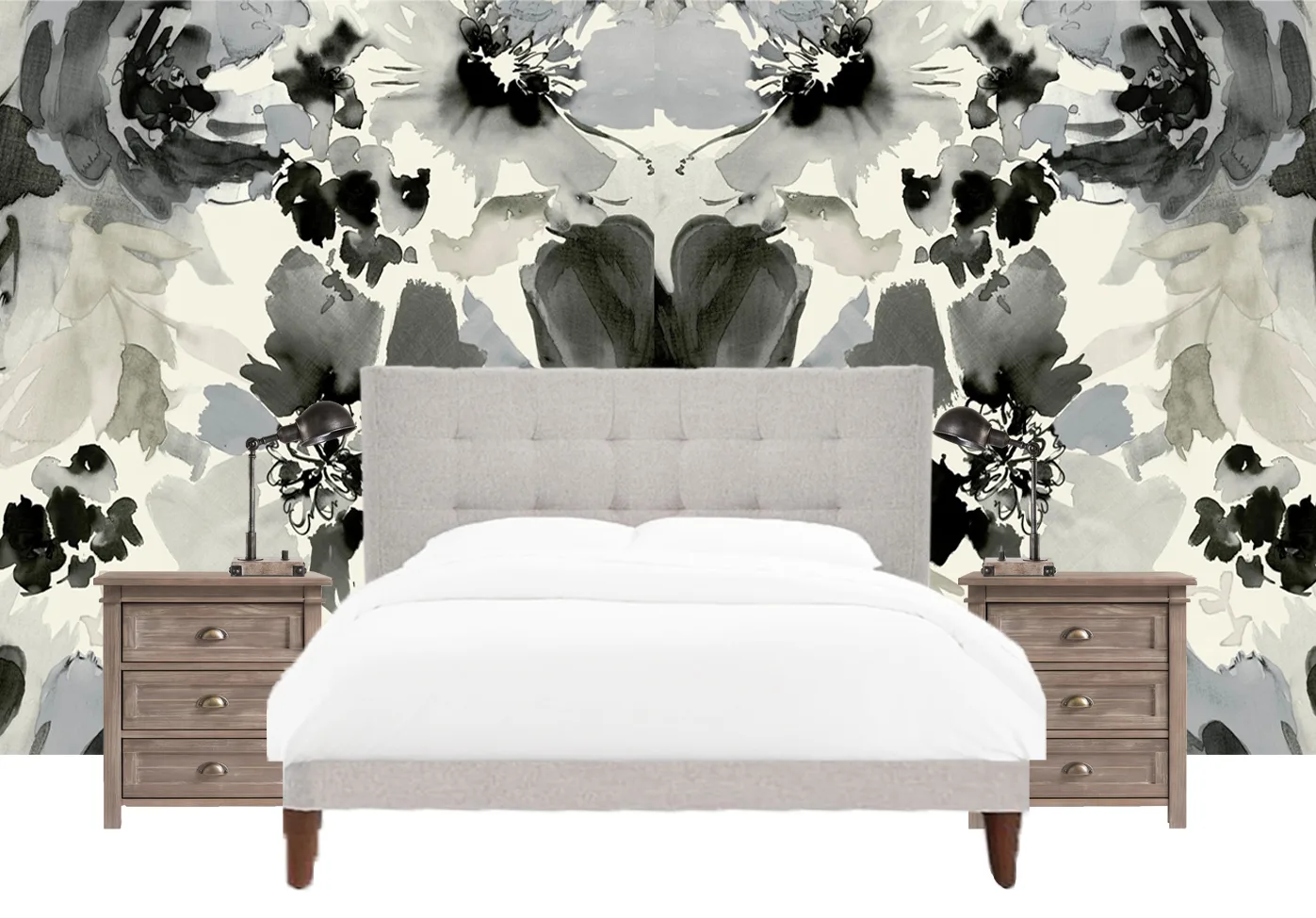How to Decorate Above A Bed - Accent Wall