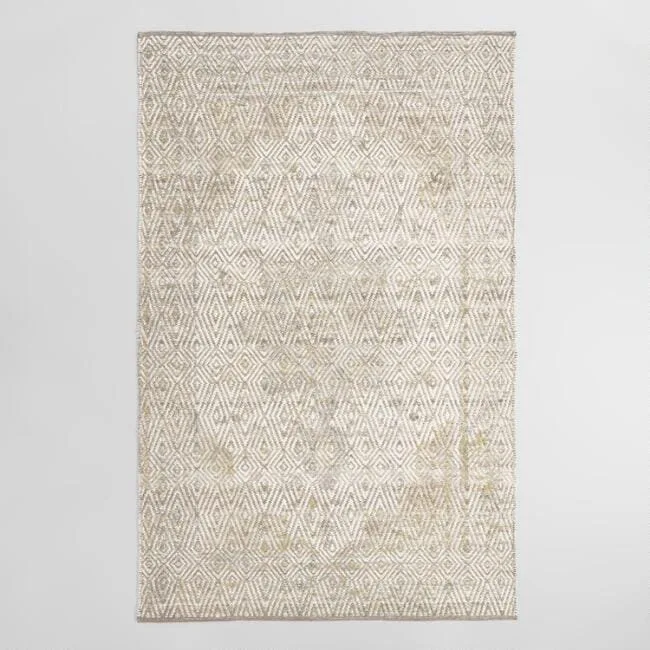 Ivory Medallion Persian Style Aria Area Rug