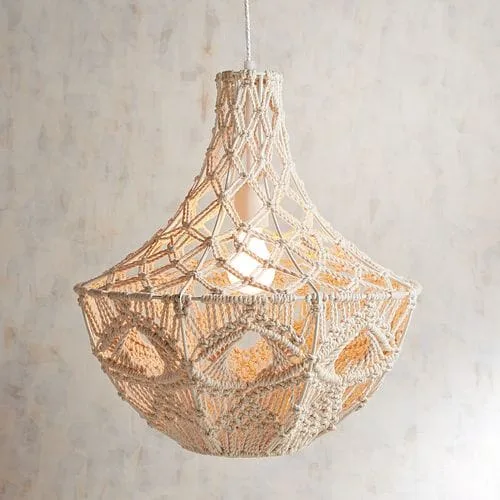 Grand Macrame Pendant Light