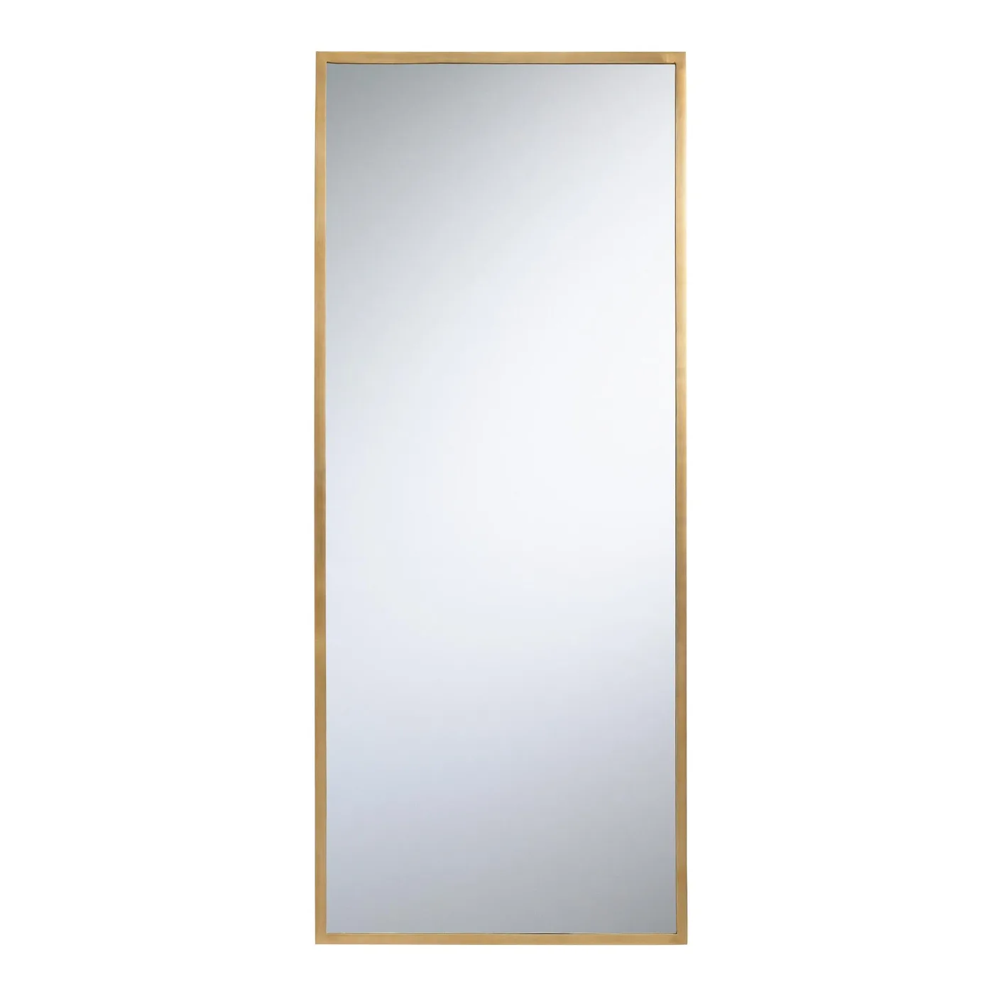 Antique Brass Leaning Full Length Sana Floor Mirror
