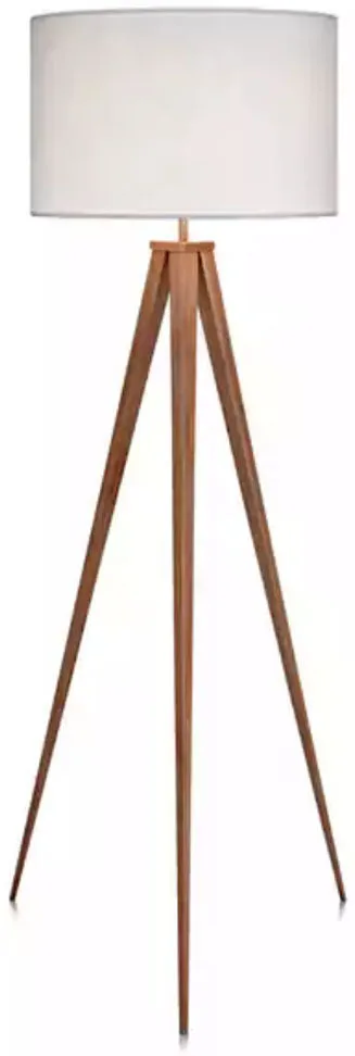 Wood Tripod Floor Lamp