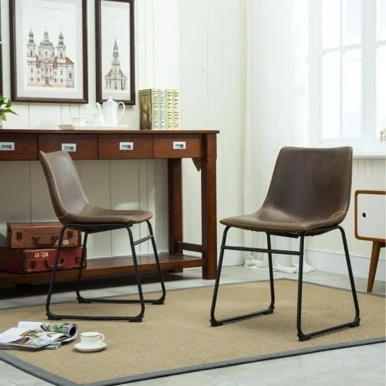 Faux Leather Dining Chairs