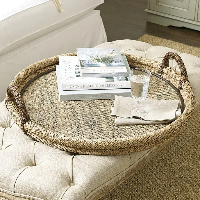Woven Ottoman Tray