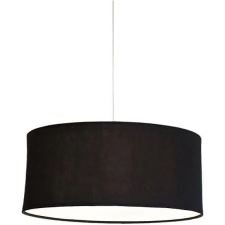 Black drum shade chandelier