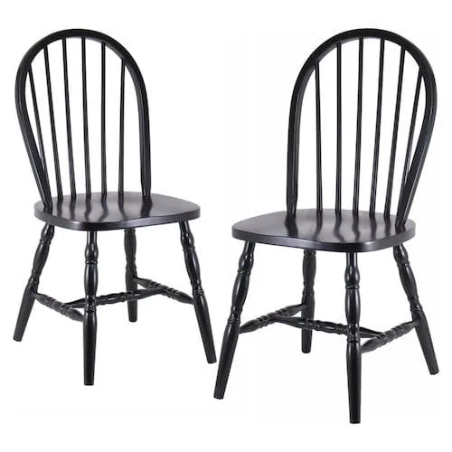 Black dining chairs